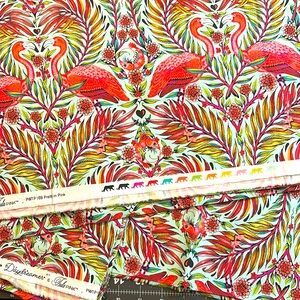 Tula Pink Fabric Daydreamer Pretty in Pink Flamingos 1 yard